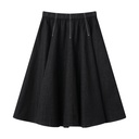 CIRCLE SKIRT WITH RUBBER WAIST