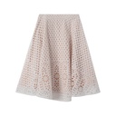 EYELET YOKE CICRCLE SKIRT