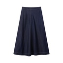 MIDI WRAP SKIRT WITH TIE