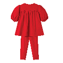 HIGH YOKE TUCKS ROBE SET