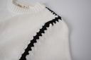 SWEATER WITH SIDE TRIM