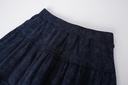 TIERED JERSEY SKIRT