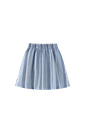 Denim Striped Circle Skirt