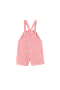 Striped Shortall With Center Pocket
