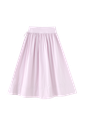 Midi Circle Skirt With Side Tie