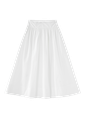 Midi Circle Skirt With Side Tie