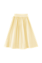 Midi Circle Skirt With Side Tie