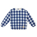 PLAID QUILTED SWEATSHIRT