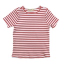 STRIPED RIBBED SHORT SLEEVE TSHIRT