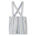 STRIPED LINEN SUSPENDER SHORTS