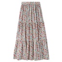 FLORAL TIERED MAXI SKIRT