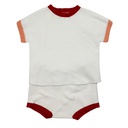 SWEATER KNIT SET WITH COLORED TRIMS