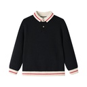 KNIT SWEATER WITH CONTRAST COLLAR