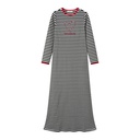 STRIPED NIGHTGOWN WITH HEART