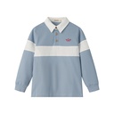 BOYS POLO WITH CENTER STRIPE