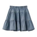 DENIM TIERED SKIRT