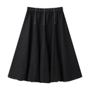 CIRCLE SKIRT WITH RUBBER WAIST