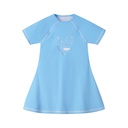 CENTER HEART SWIM DRESS