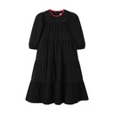 TIERED MAXI DRESS WITH EMBROIDERY