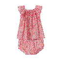 FLORAL FLUTTER SLEEVE TODDLER SET
