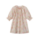 SMOCKED HIGH YOKE FLORAL DRESS