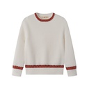 SWEATER WITH CONTRAST EDGING