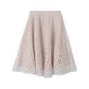 EYELET YOKE CICRCLE SKIRT