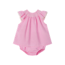 PINK BLOOMER SET WITH SMOCKING