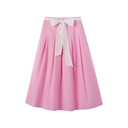 SOFT PLEATED SKIRT WITH BELT