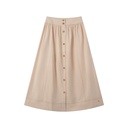 CIRCLE SKIRT WITH CENTER BUTTONS