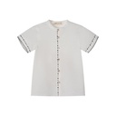 SHORT SLEEVE SHIRT WITH EMBROIDERY