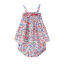 FLORAL SMOCKED BLOOMER SET