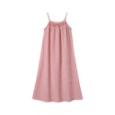 STRIPED MAXI DRESS WITH SMOCKING