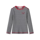 STRIPED RIBBED T-SHIRT