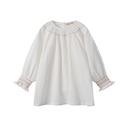 LINEN BLOUSE WITH SMOCKING