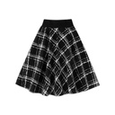 PLAID YOKE CIRCLE SKIRT