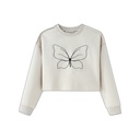 EMBROIDERED BUTTERFLY TOP