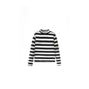 BOLD STRIPED TURTLENECK