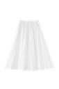Midi Circle Skirt With Side Tie