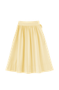 Midi Circle Skirt With Side Tie