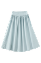 Midi Circle Skirt With Side Tie