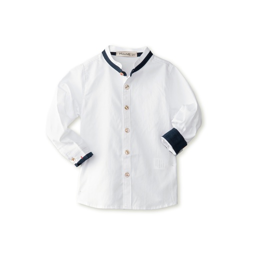 Mao Collar Dress Shirt