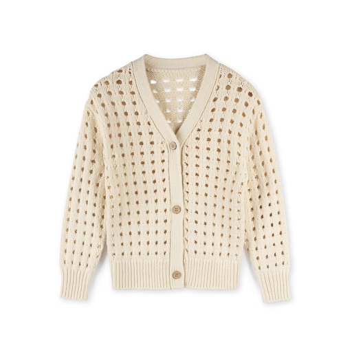 [F24-MNTB201-CR] Pointelle Cardigan