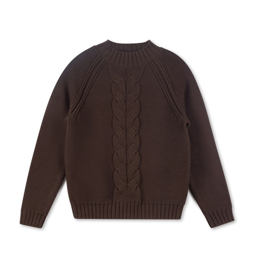 Cable Mock Neck Sweater