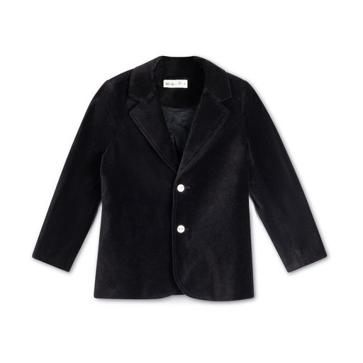 [F24-MOU201-BK] Classic Velvet Blazer