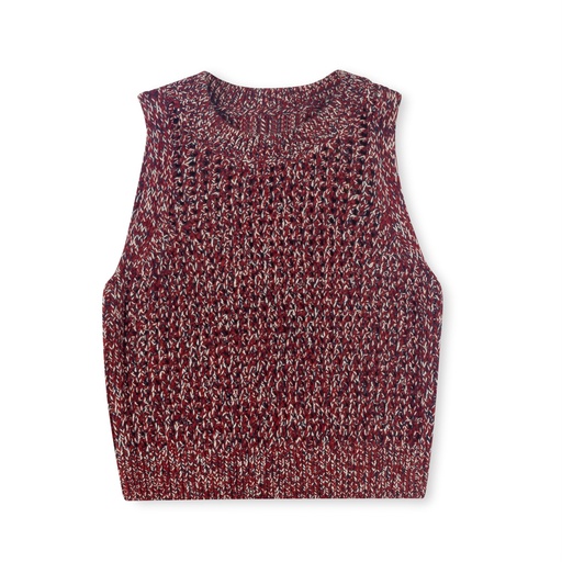 [F24-WNTG203-BG] Mesh Knit Vest