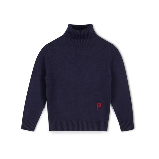 [F24-WNTG206-NV] P Intarsia Turtleneck