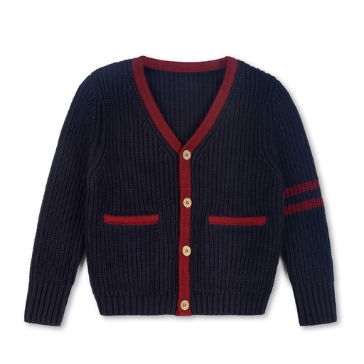 [F24-WNTU207-NM] Varsity Chunky Knit Cardigan