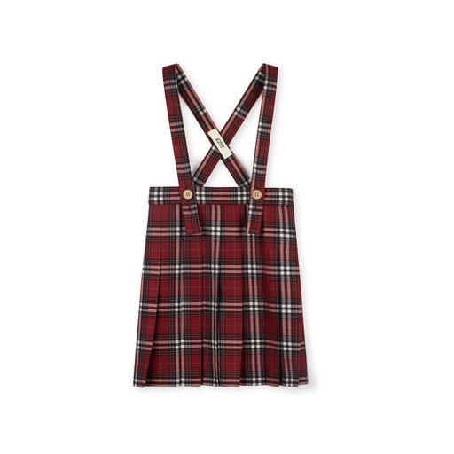 [F24-WSG201-BP] Suspender Pleated Skirt