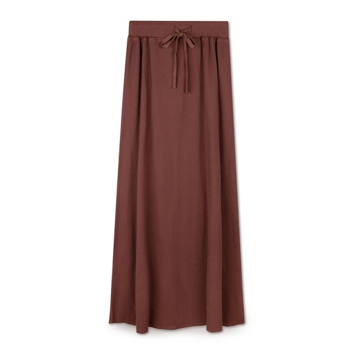 [F24-WSPT201-EG] Ribbed Maxi Skirt